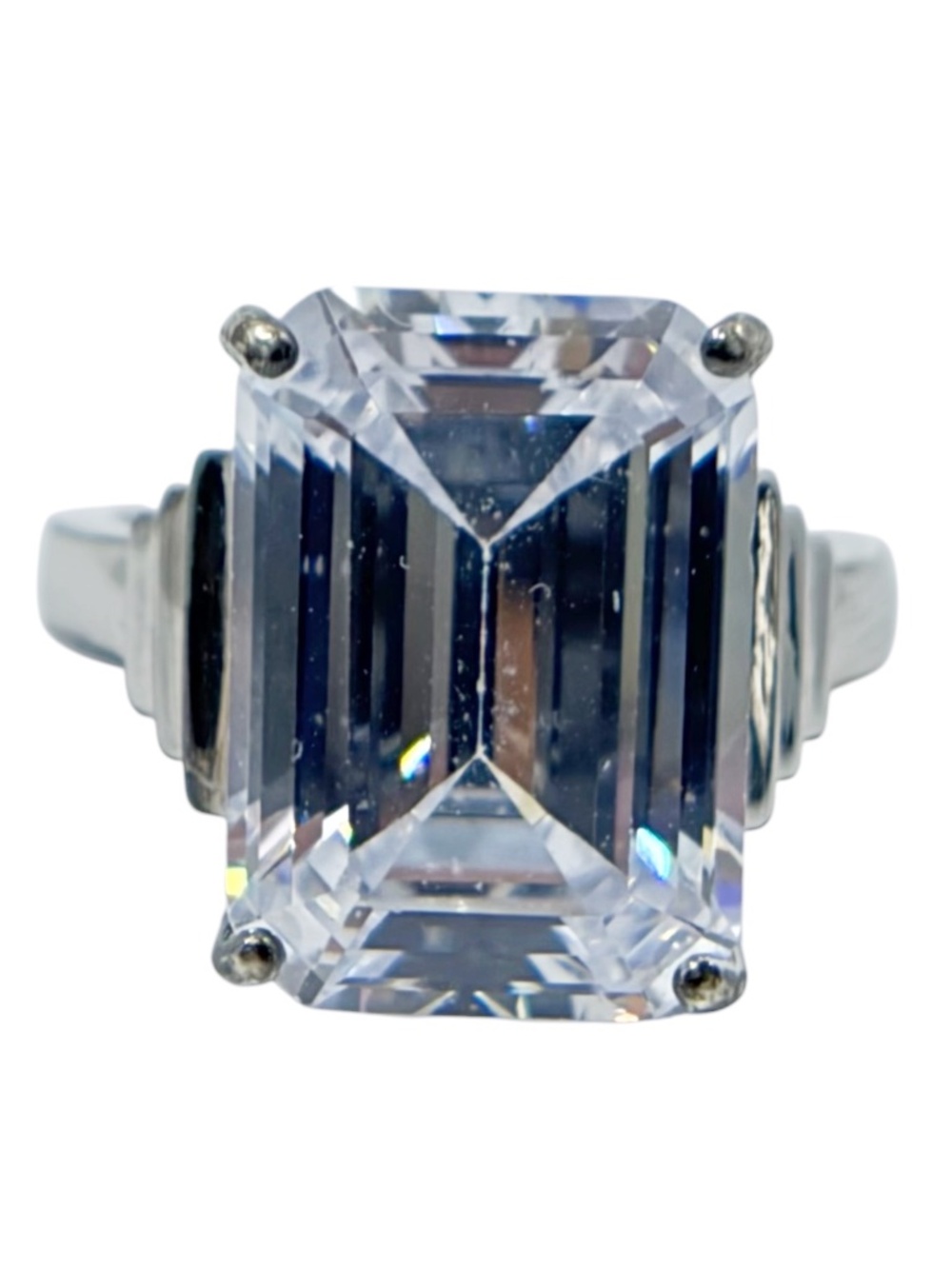 GSK Sterling silver cubic zirconia cocktail ring - GM765